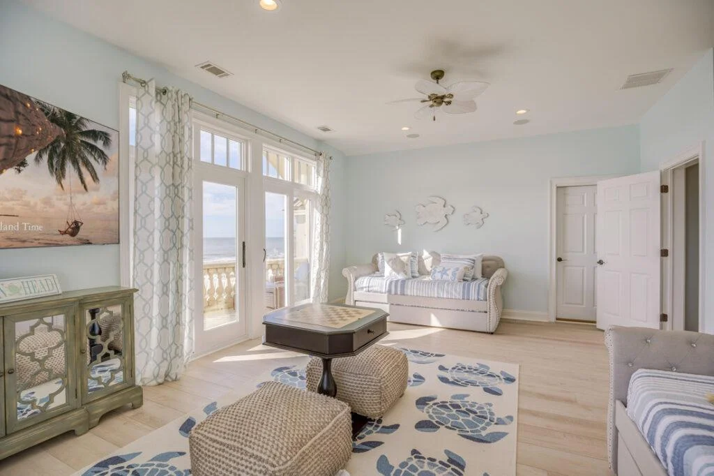Kids bunk room, playroom, game room, in Hilton head South Carolina Beaufort county designed by OTW Interiors