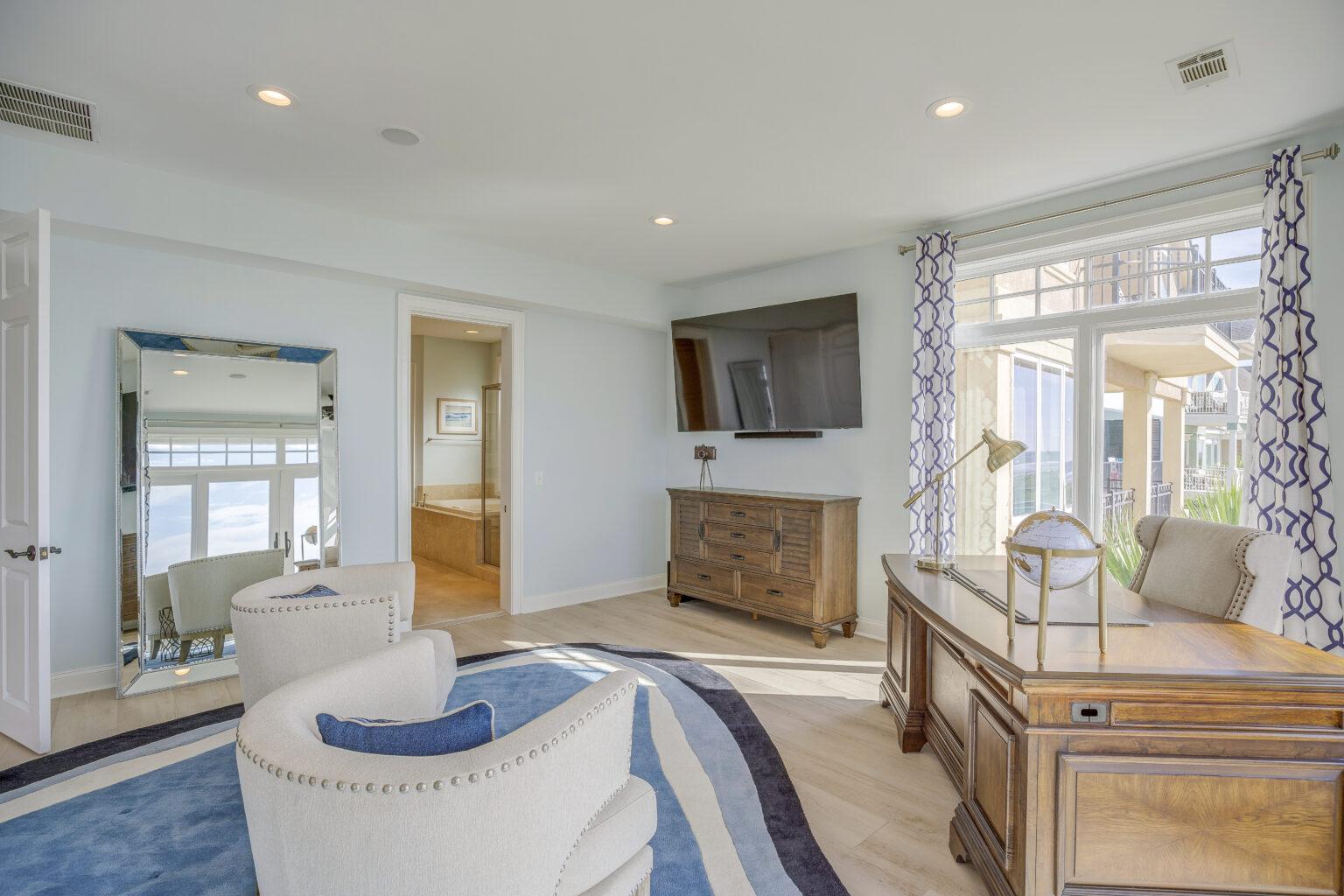 Nautical workspace South Carolina Custom rug