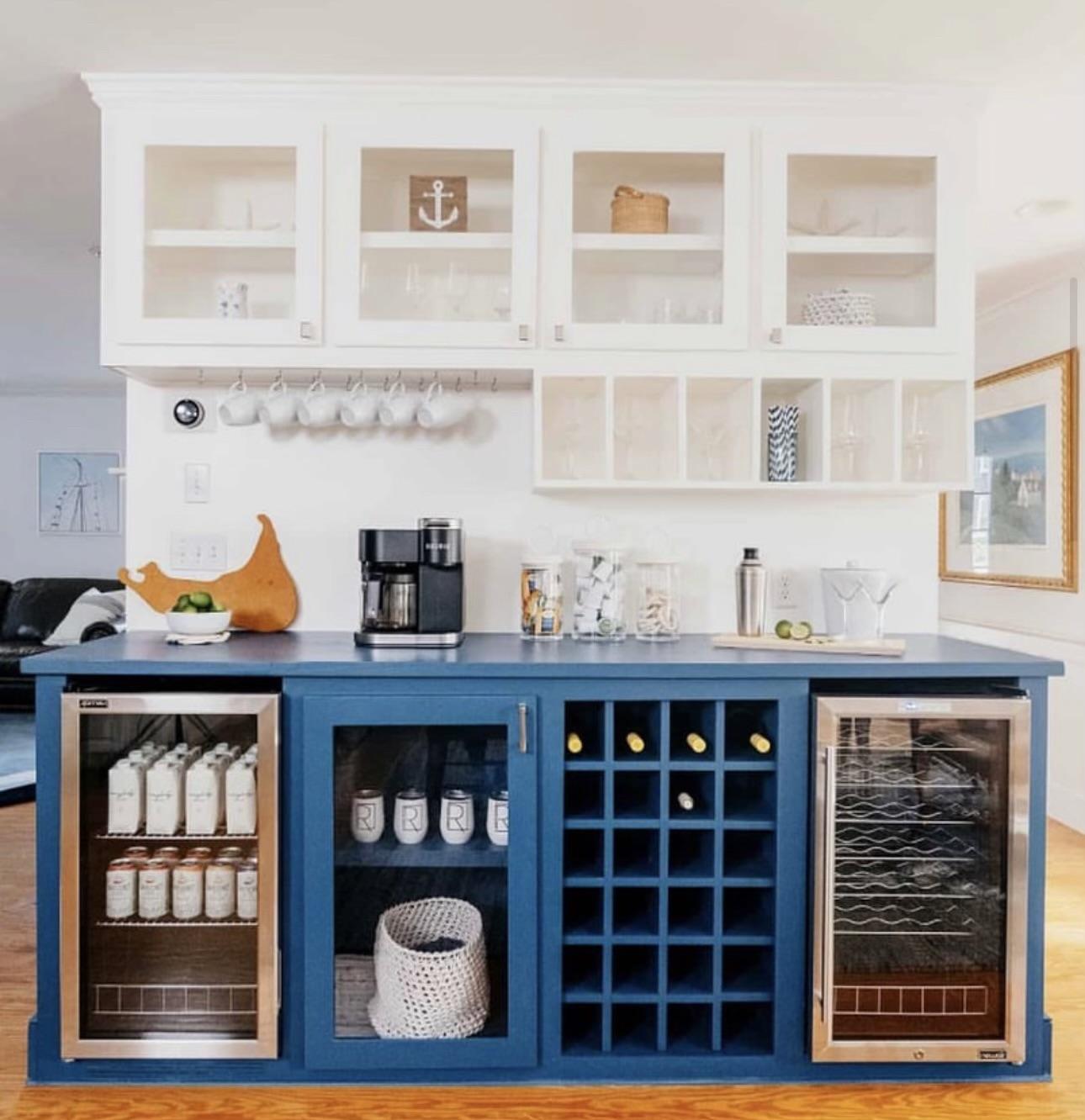 Custom drawn and built drink bar coffee bar Nantucket Island Massachusetts Custom drawn and built drink bar coffee bar Nantucket Island Massachusetts