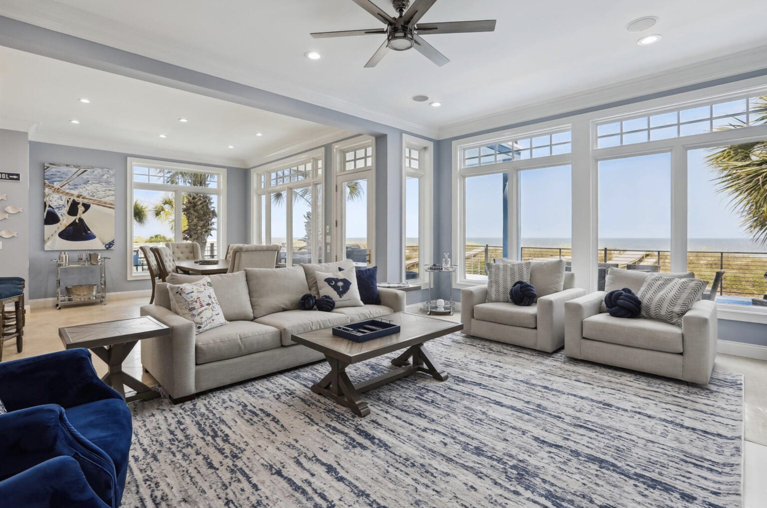 Nautical living room South Carolina