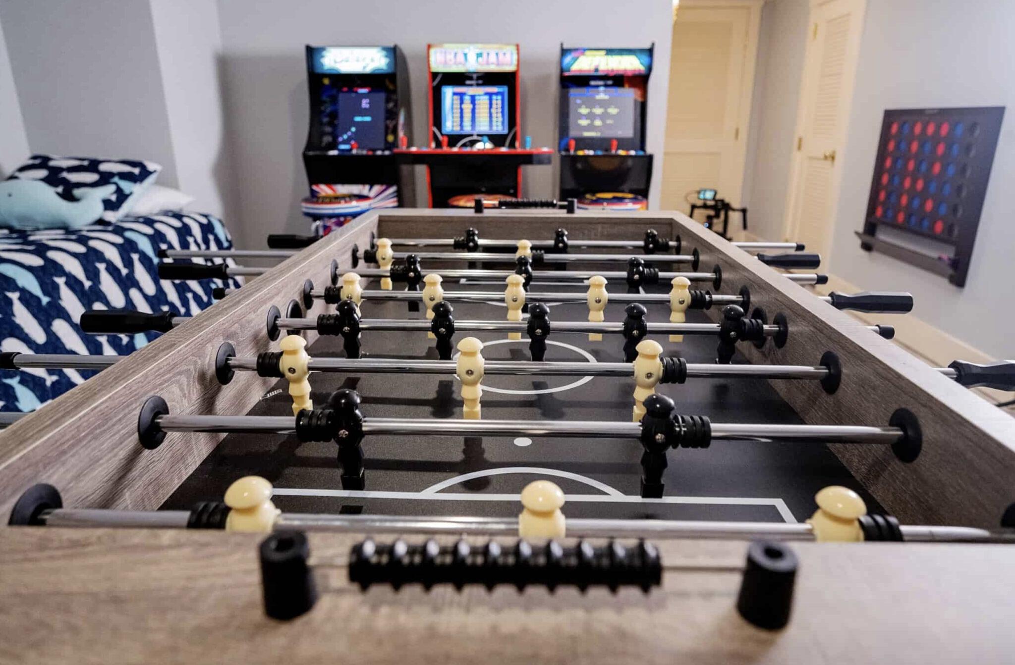 Basement luxury game room elegant arcade Massachusetts Basement luxury game room elegant arcade Massachusetts