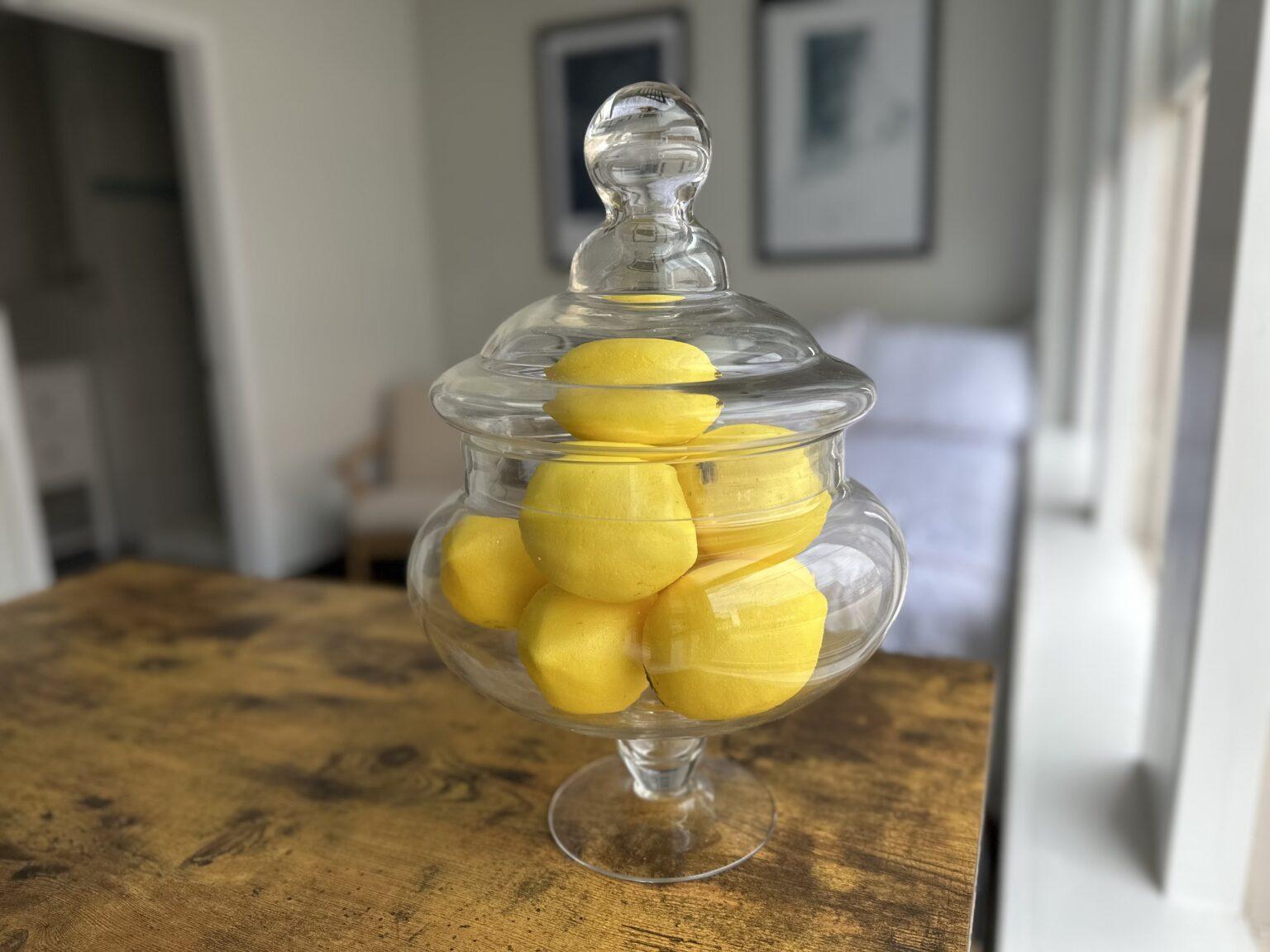 Natural table decor in Rhode Island mid century modern apartment