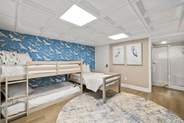 otw interiors lake norman nc luxury vacation rental bedroom interior design