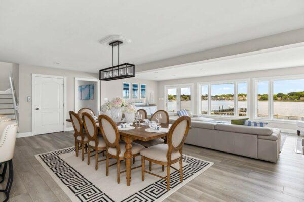 otw interiors lake norman nc luxury vacation rental dining room