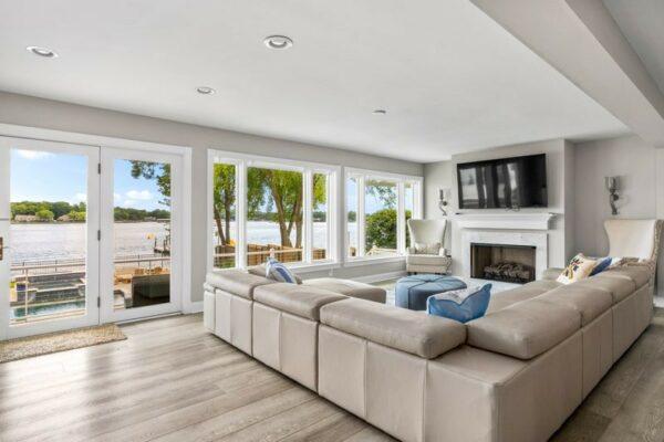 otw interiors lake norman nc luxury vacation rental living room interior design