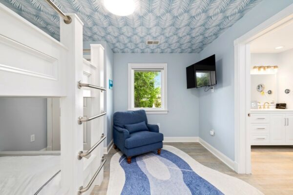 otw interiors lake norman nc luxury vacation rental bedroom interior design