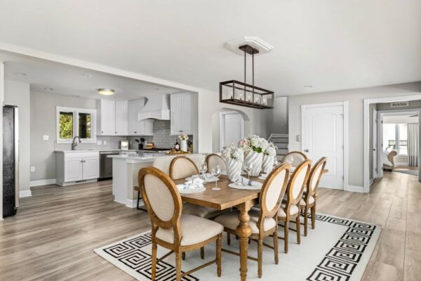 otw interiors lake norman nc luxury vacation rental dining room