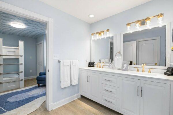 otw interiors lake norman nc luxury vacation rental bathroom design